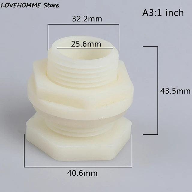 1Pc Abs Id 20 Mm 25 32 -Es Halcsatlakozó Tartály Lefolyócső Tartozékok Akváriumízületek Vízcsőszerelvények 1/2 Hüvelykes 3/4 "Vízelvezetés - Image 5