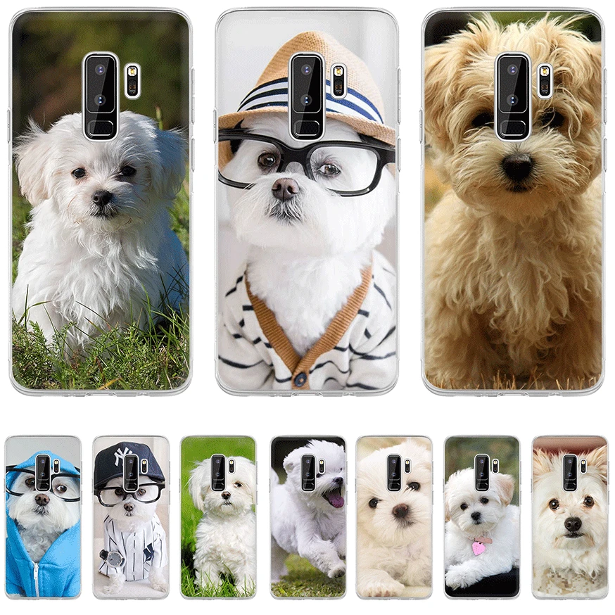 

Mobile Phone Case For Samsung Galaxy J7 J6 J5 J3 J2 J1 Prime Hard Cover I Love Maltese Dog Shell Bag
