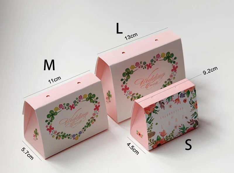 AVEBIEN 20 шт Клевер конфетная бумага упаковка цветок подарочная коробка со свадебными сувенирами коробки для конфет Розовое Мыло коробка для шоколада cajas для подарков