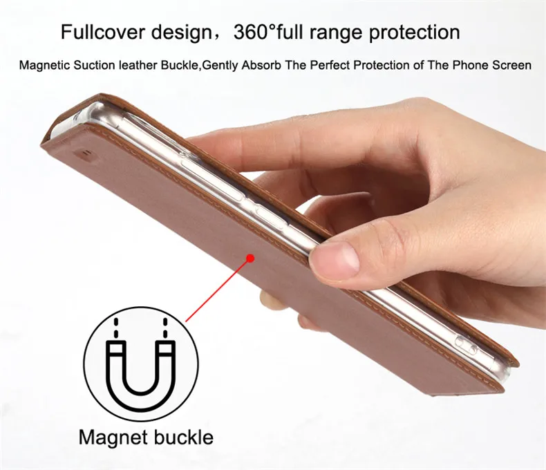 New Cheap Yd7Or Genuine Leather Flip Case For xiaomi redmi note 5a 5 plus 6 7a 6a 8a 7 7s 8T k30 k20 8 pro Phone Magnetic Cover case