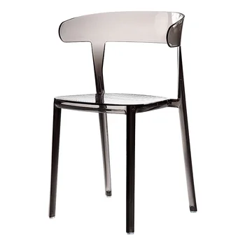 

Simple Modern Transparent Horn Chair Acrylic Designer Fashion Crystal Hotel Restaurant Dining Home Reception