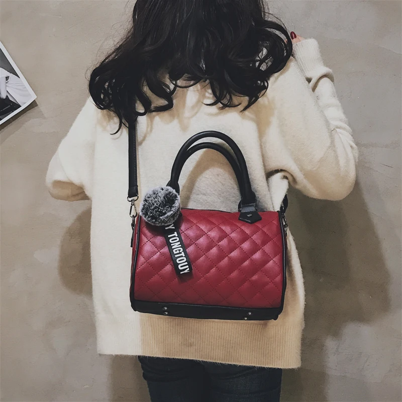 Koop Diamant Rooster Vrouwen Boston Bag Fashion Famous Designer Handtassen Vrouwelijke Crossbody Schoudertas voor Dames Vakantie Reistassen