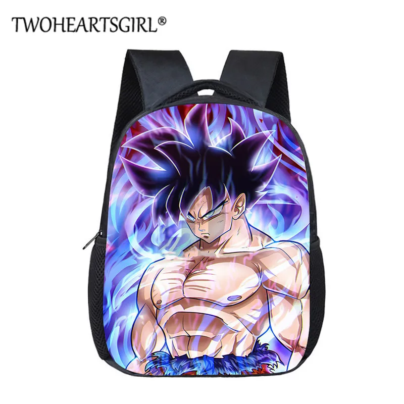 

Twoheartsgir 12inch Children School Bags Anime Dragon Ball Z Printed Kids Boys Bookbag Kindergarten Student Small School Bags