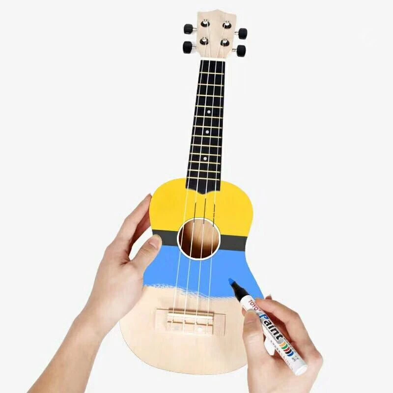 Kit de Ukelele DIY para niños, guitarra Hawaiana de 21 pulgadas