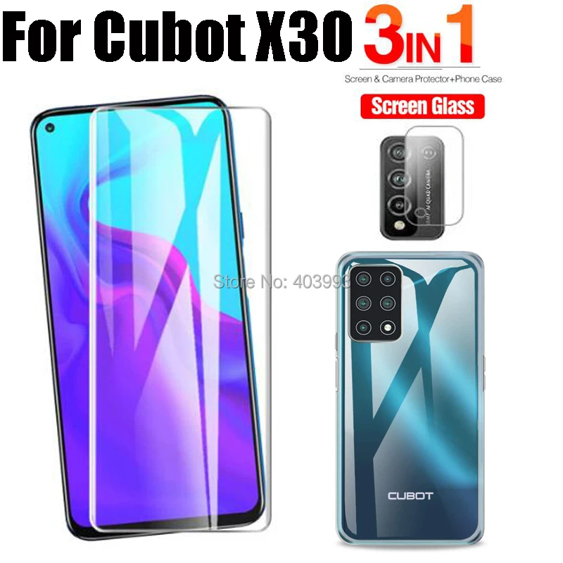 Защитное стекло для объектива камеры Cubot X30 3 в 1 | Мобильные телефоны и аксессуары