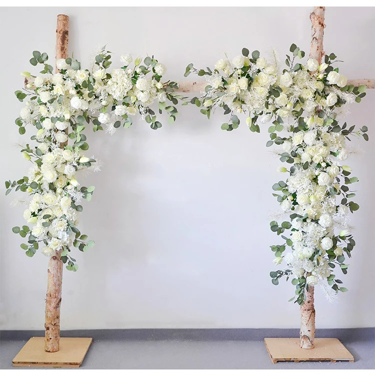 JAROWN Wedding Flowers Artificial Silk Flower Row Line Arch Floral Outdoor Lawn Wedding Bauble Decoration Fake Flower Flores Para Manualidades (13)