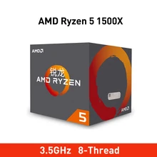 Процессор amd ryzen 5 1500X processador 3,5 ГГц четырехъядерный Восьмиядерный 65 Вт TDP разъем am4 cpu настольный с герметичной коробкой кулер вентилятор