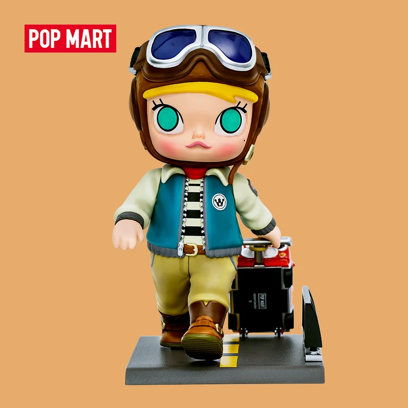 predator toys POP MART Molly Traveller Figurine Doll Binary Action Figure Birthday Gift Kid Toy Free Shipping wwe toys