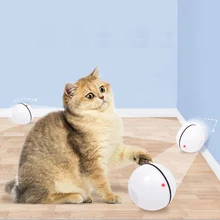 Pet Ball Toy Cat Dog Automatic Rolling Ball With Flashing LED Interactive Toy USB Rechargeable Jumping Ball Pet Toy For Puppy