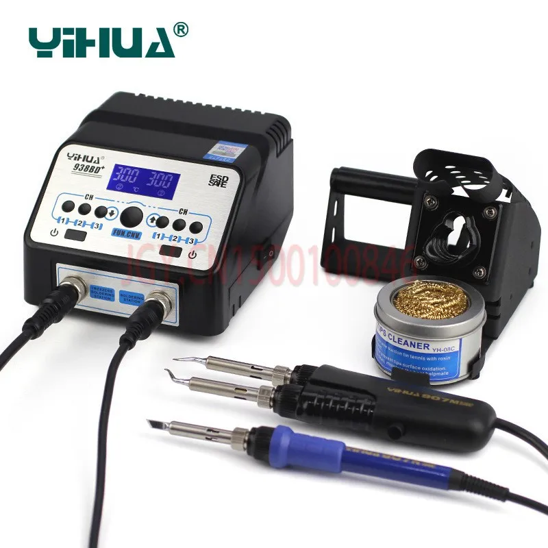 Паяльная Пинцет YH 938BD + SMD, ремонтная наладочная станция, электрические нагревательные плоскогубцы, паяльная станция с постоянной температурой