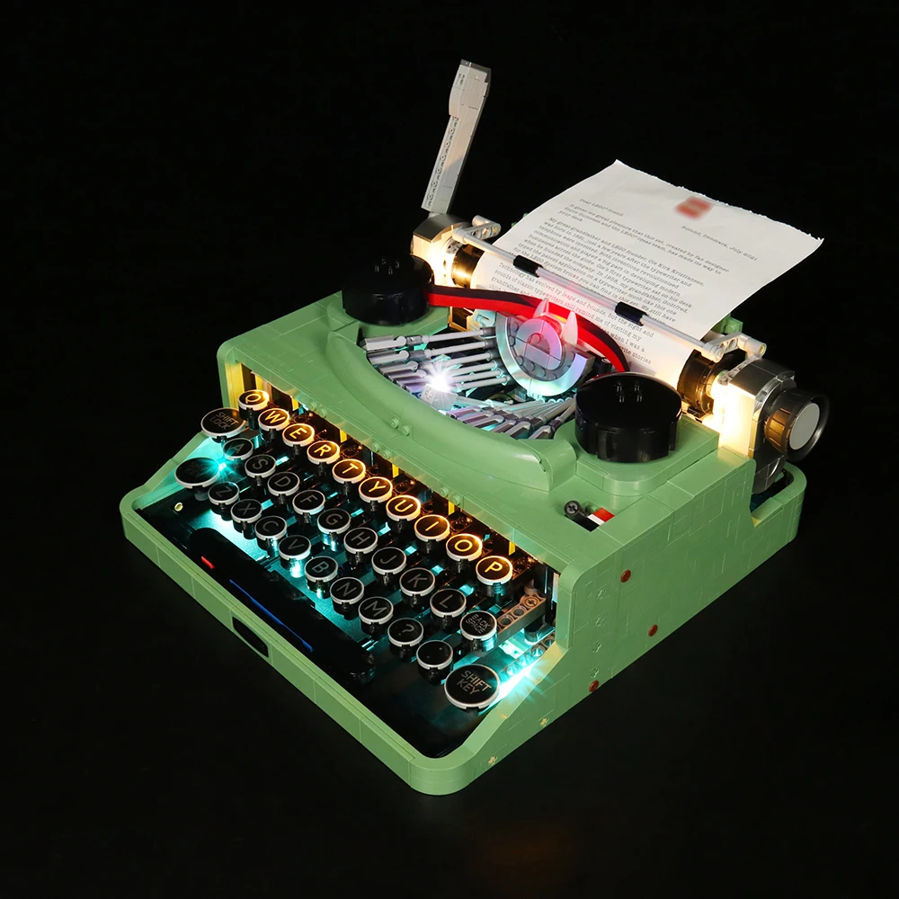 Vonado Set Di Illuminazione A Led Per 21327 Idee Macchina Da Scrivere Modello Da Collezione Toy Light Kit, Non Incluso Il Building Block