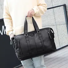 

YILIAN High quality leather men's travelling bag leisure fashion large capacity portable multi function computer business
