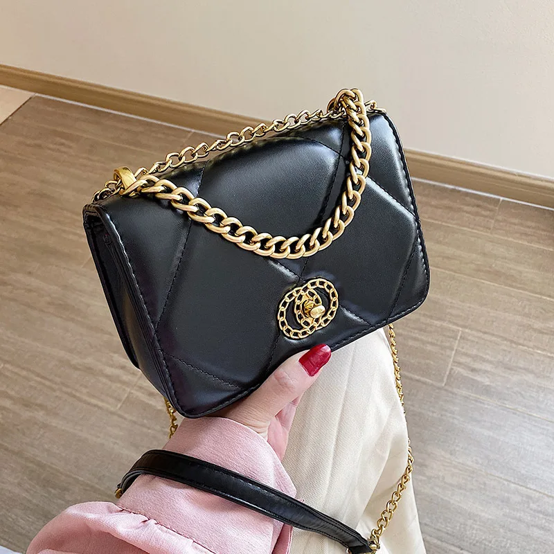 

New Design Crossbody Bags For Women 2020 Small Pu Leather Ladies Shoulder Messenger Bag Summer Mini Chain Women Handbag