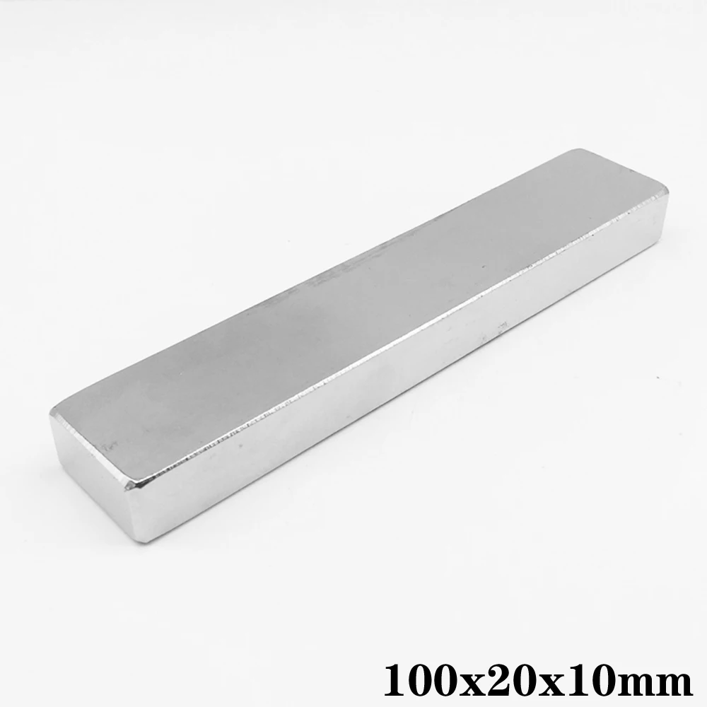 1 ~ 5 шт 100x20x10 блок мощные магниты длинный лист неодимовый магнит 100x20x10mm Сильные