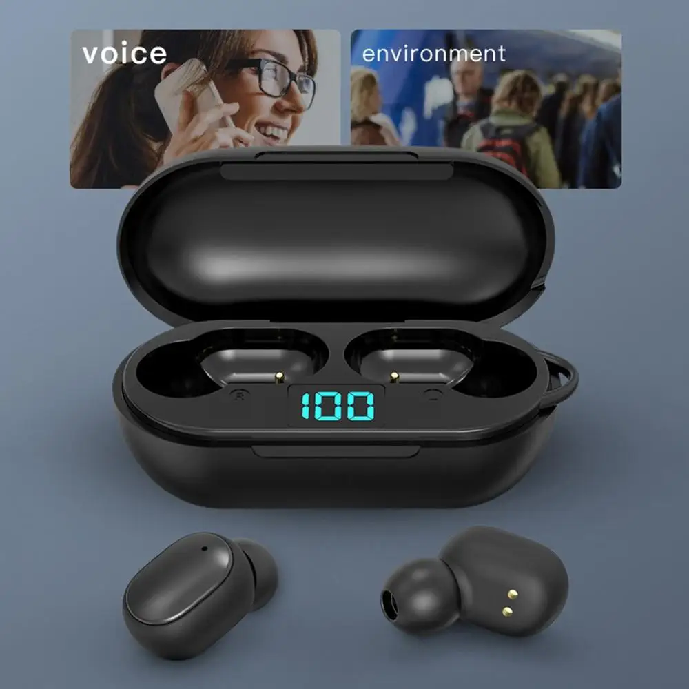 H6 TWS Bluetooth Earphone Mini In ear Sports Headset Stereo Wireless Headphone Support iOS Android Phones HD Call