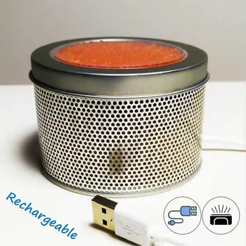 

USB Rechargeable Reusable Silica gel Canister Indicating Silica Gel Moisture Absorber Desiccant Dehumidifier USB safe Heating