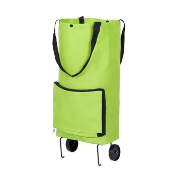 

Foldable tug bag new shopping cart fashion home trolley folding hand pull back and shoulder shopping cart