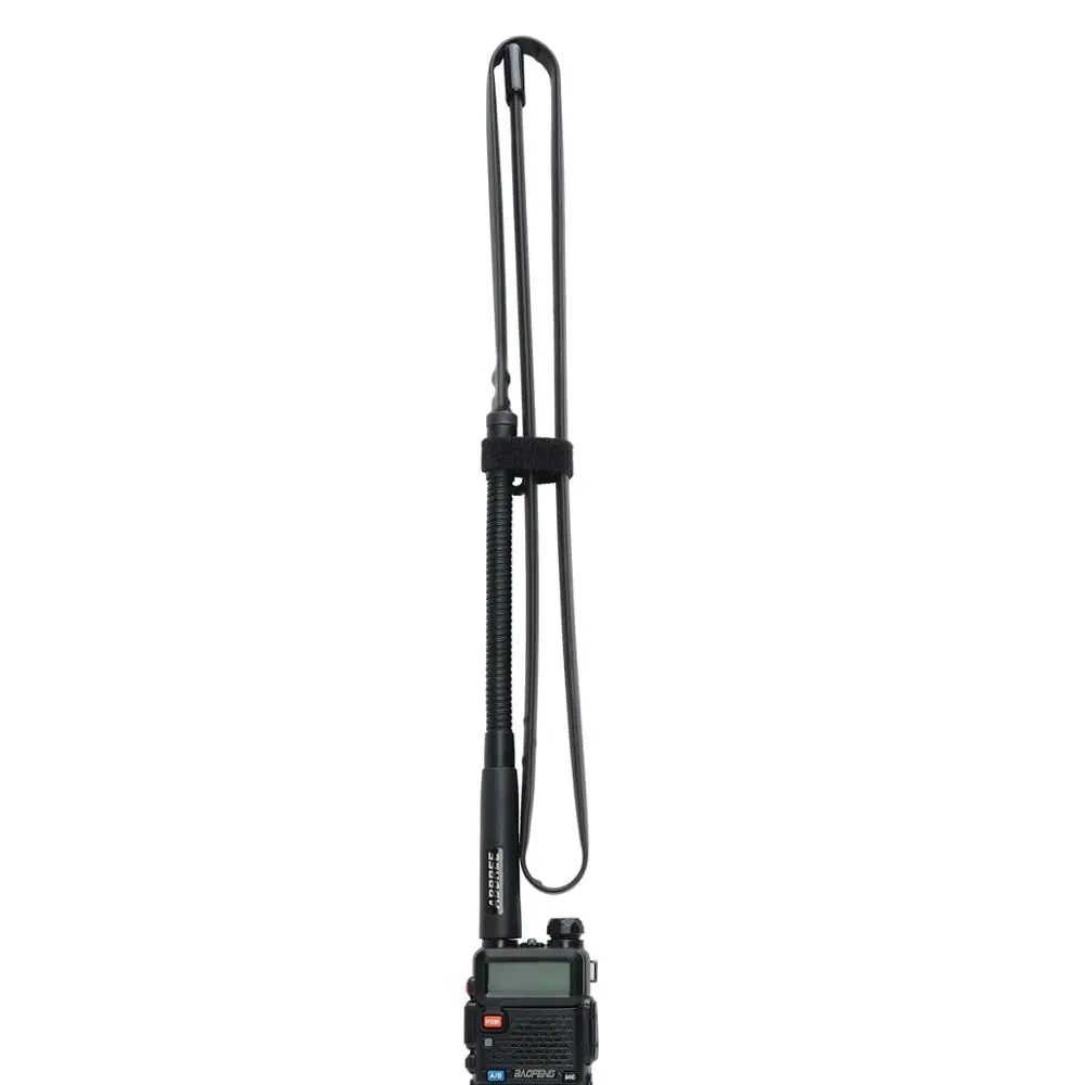 ABBREE AR 152G Gooseneck SMA Female 144/430MHz VHF UHF двухдиапазонная тактическая антенна для Baofeng UV 5R
