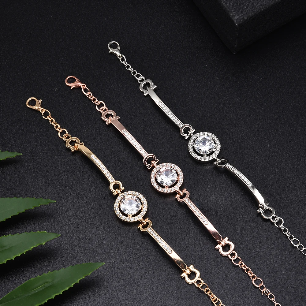 Классические 3 цвета, круглые большие стразы, блестящие манжеты, браслет, ювелирные изделия, подарок, Mujer Pulseras S158