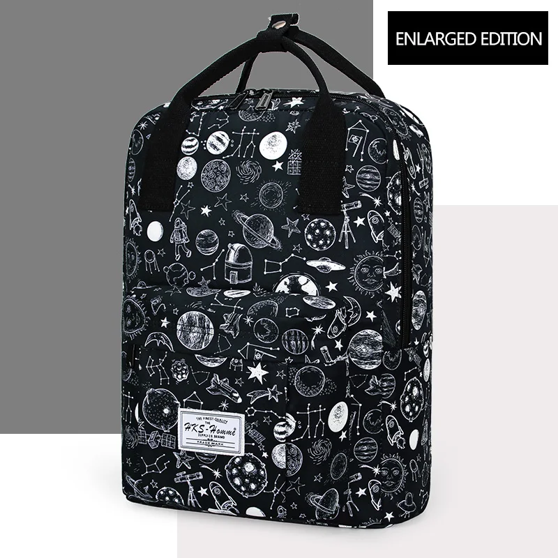 Тренд, женский рюкзак, Модный женский рюкзак, школьный рюкзак для колледжа, Harajuku, дорожные сумки на плечо для подростков, девочек и мальчиков - Цвет: Enlarged Edition