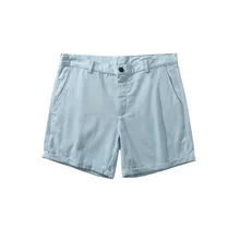 Summer Men's Casual Shorts Cotton Thin Distressed Soft Jeans Basic Home Japanese Street Shorts Loose Large Size Blue Male Pants
