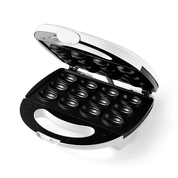 

220V Nut Machine Sandwich Machine 12 Hole Nut Plate Home Breakfast Machine Non-Stick Pan with EU Plug