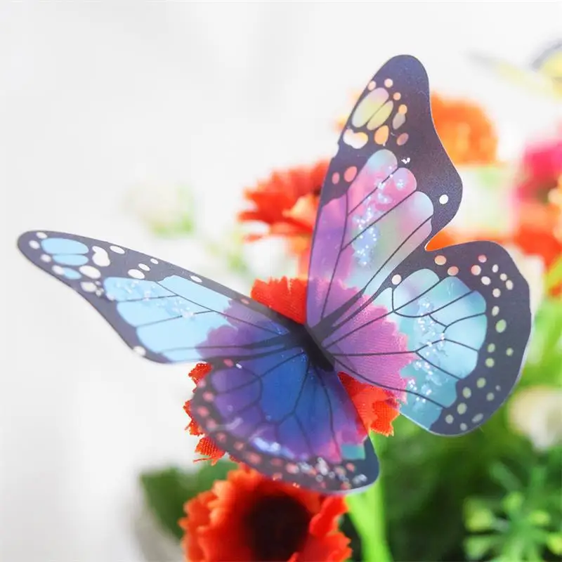 18Pcs 3D Crystal Butterflies DIY home decor wall stickers Christmas Birthday Wedding Party Cake decoration refrigerator decal 18Pcs 3D Crystal Butterflies DIY home decor wall stickers Christmas Birthday Wedding Party Cake decoration refrigerator decal