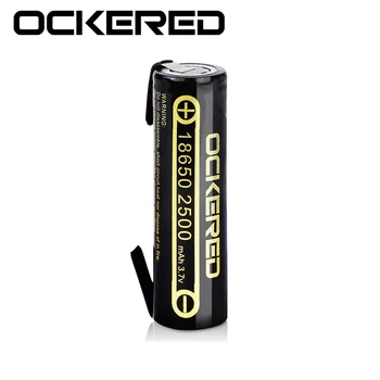 

Ockered 18650 LI-ion Rechargeble Battery 2500mah 18650 Battery DIY nicke Batteries 100% Original New Rechargeable Battery