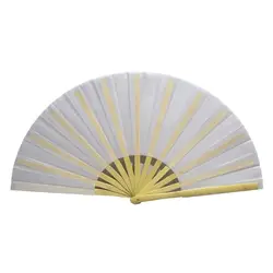 Оригинальный Han Dance классический танцевальный бумажный вентилятор, студенческий танцевальный реквизит, белый вентилятор Тай Чи Кунг-фу