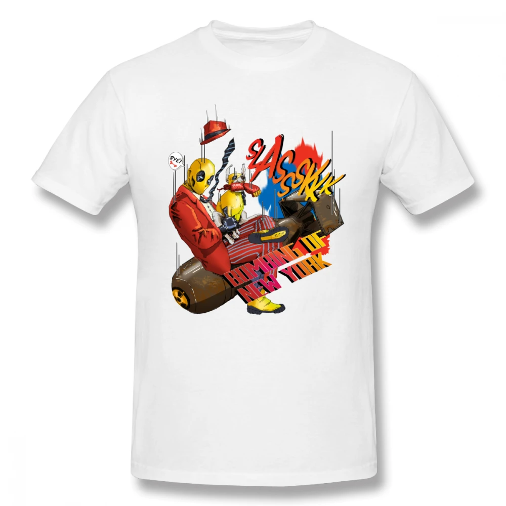 

Dog Heros Bombing The New York off white Men's Basic Short Sleeve T-Shirt 100 Percent Cotton Graphic Tshirt