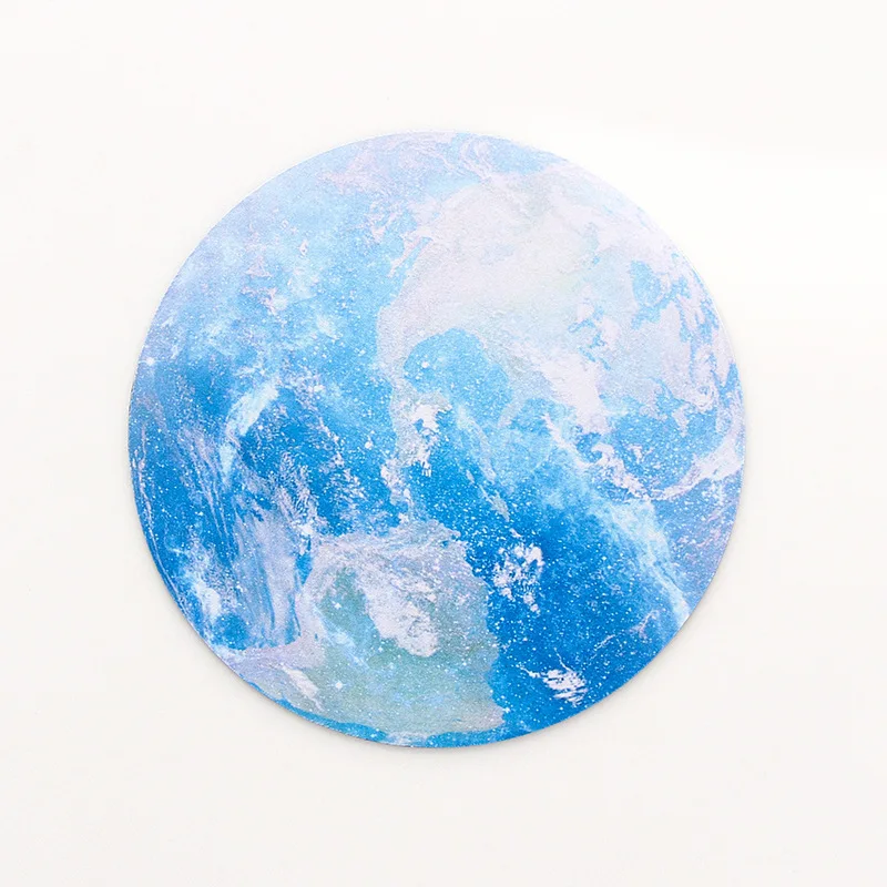 Retro Round Mouse Pad Sky Moon Phase Pattern Mouse Mat Environmentally Friendly Odorless Rubber Pad for Office Laptop PC