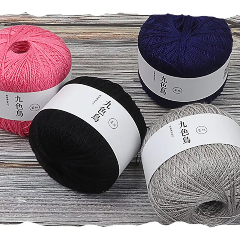 50g Silk Cotton Milk Crochet Yarn Baby Hand-Knitted Warm Soft Knitting Thread for Hand Knitting Supplies