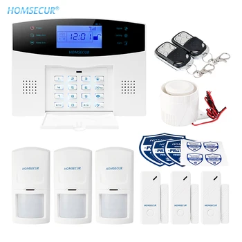 

HOMSECUR Wireless&Wired GSM-2G SMS Autodial Burglar Alarm System+IOS/Android APP