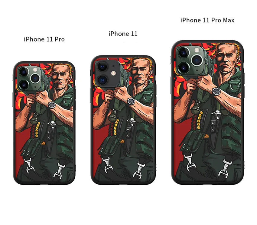 Чехол с пулеметом Терминатором для iphone 11 Pro max Promax Arnold COMMANDO ROCKET чехол