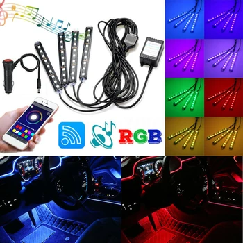 

Car Ambient Light Interior Atmosphere Strip Phone APP Control DC 12V 12cm