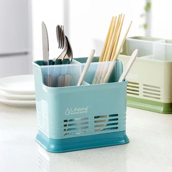 

Kitchen Tools Portable Storage Box Spoon Chopsticks Fork Plastic Kitchen Accessories Rack Multifunction Cutlery Holder Dropship