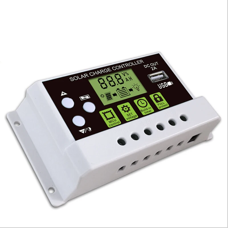 

New LCD PWM USB Solar Panel Battery Regulator Charge Controller 12/24V