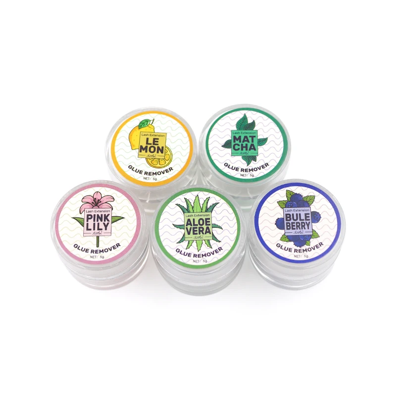 5g Fruit Flavour Eyelash Glue Remover Professional for Eyelashes Extension Glue Remover Fragrancy Smell Cream Makeup Tools 5