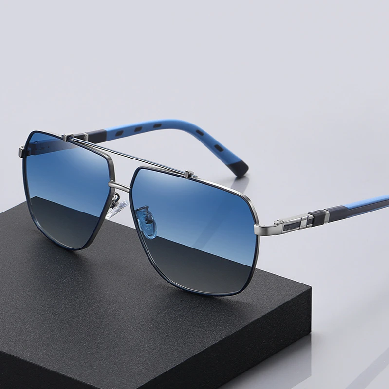 

Men Polarized Sunglasses Fashion Oversized Frame Spring Legs Rays Brand Designer Driving Sun Glasses for Men Women Goggle UV400