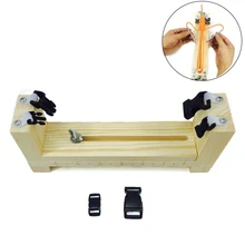 Ткачество браслет в стиле инструментов производитель джиг устройство ремесло DIY деревянный ручной работы Вязание многофункциональный браслет плетение парашют