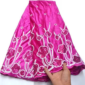 

Latest African lace fabric 2020 High Quality robe de soirée Velvet Lace Nigerian Lace Fabrics For Party dress 5yards