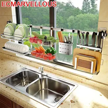 

Fridge De Cozinha Especias Keuken Organizer Egouttoir Vaisselle Stainless Steel Organizador Cocina Cuisine Mutfak Kitchen Rack