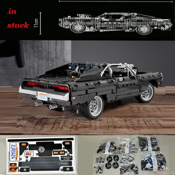 

1:13 1384pcs Technic Lepining Dodge Dodge Charger Racing Building Block Toy Children's DIY Birthday Gift