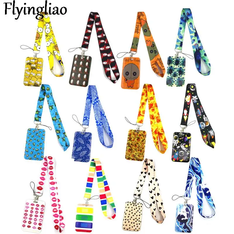 Anime Lanyard Badge Holder ID Card Lanyards Mobile Phone Rope Key Lanyard Neck Straps Keychain Key Ring Card ID Holder dog paws animals lanyard badge id mobile phone rope key lanyard neck straps accessories webbings ribbons decorations gifts