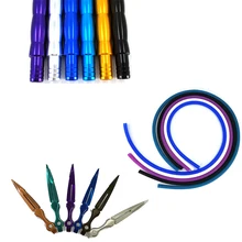 Для кальяна шланг наргиле алюминиевый кальян ручка 1,5 м Толстый силиконовый шланг трубка нержавеющая сталь Материал кальян уголь щипцы