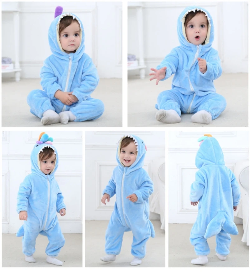 Ropa Bebe/Одежда для маленьких девочек с животными; комбинезоны для новорожденных мальчиков с изображением панды, кролика, тигра; зимний теплый комбинезон; фланелевый костюм с леопардовым принтом утки