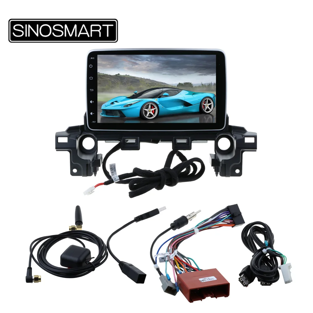 Clearance SINOSMART 4/8 Core CPU, 2G RAM Android 8.1 Car GPS Navigation for Mazda CX-5 2017 2018 No Canbus 11