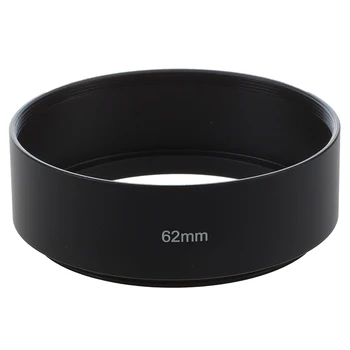 

62mm Screw Mount Metal Lens Hood for Digital Video Camera