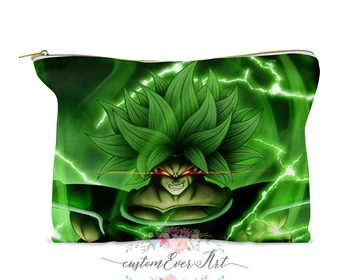 

Broly DBS cosmetic bag clear toiletry bag zipper pouch small makeup bag cute travel bag for women