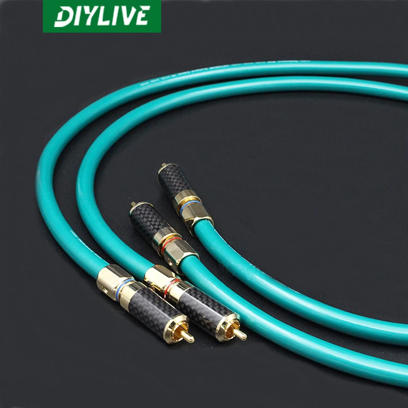 DIYLIVE 2 meters ORTFON Denmark high wind 8N single crystal copper fever audio signal cable HIFI RCA double lotus | Электроника
